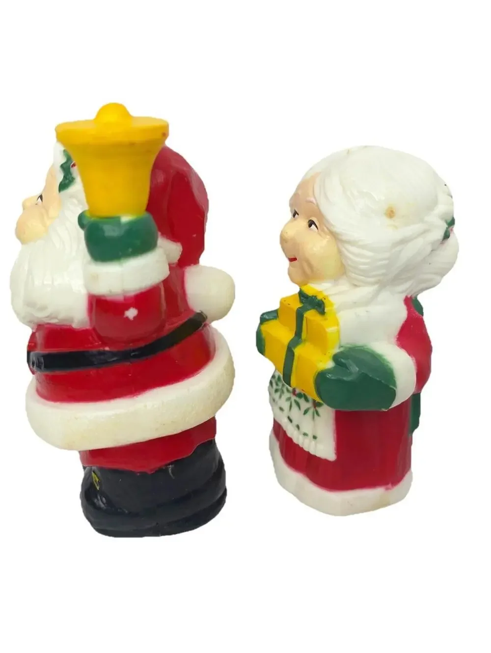 Vintage- 1986 McCrory Corp Mr. and Mrs. Claus Salt and Pepper Shakers